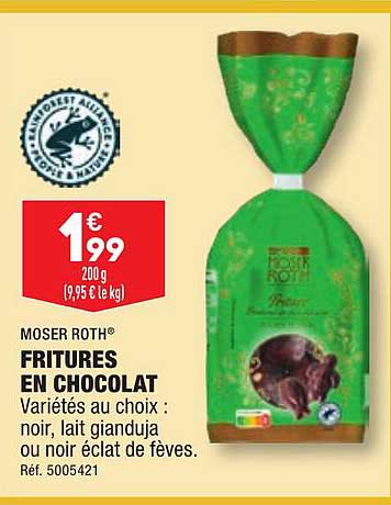 moser roth fritures en chocolat