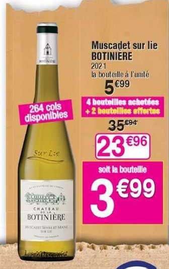 muscadet sur lie botinière 2021
