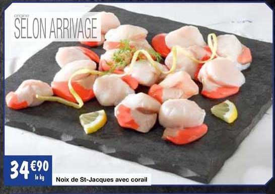 noix de st-jacques avec corail