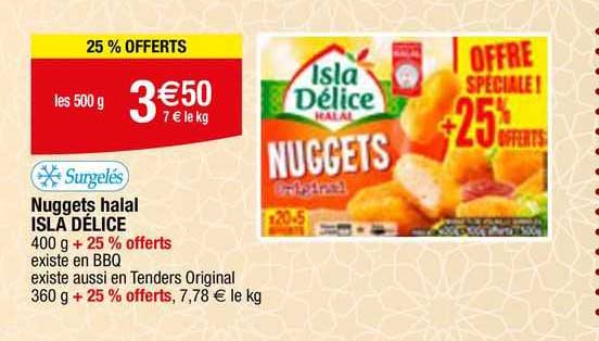 Nuggets Halal Isla Délice