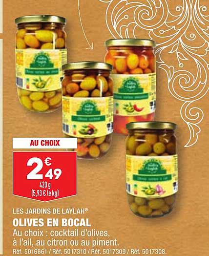 olives en bocal lees jardins de laylah