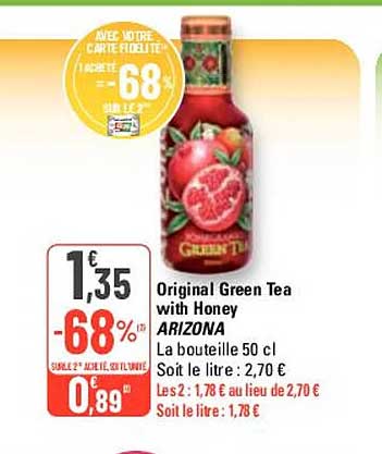 original green tea with honey arizona