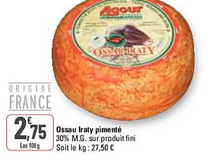 ossau iraty pimenté