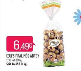 œufs pralinés abtey
