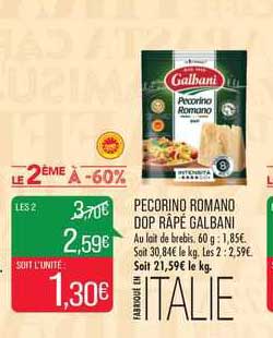 pecorind romano dop râpé galbani