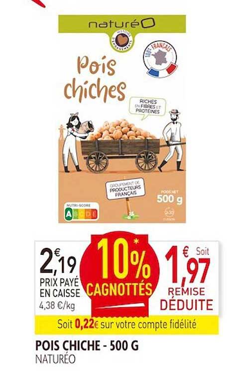 pois chiche naturéo - 500 g