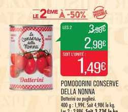 pomodorini conserve della nonna