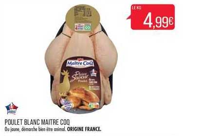poulet blanc maitre coq