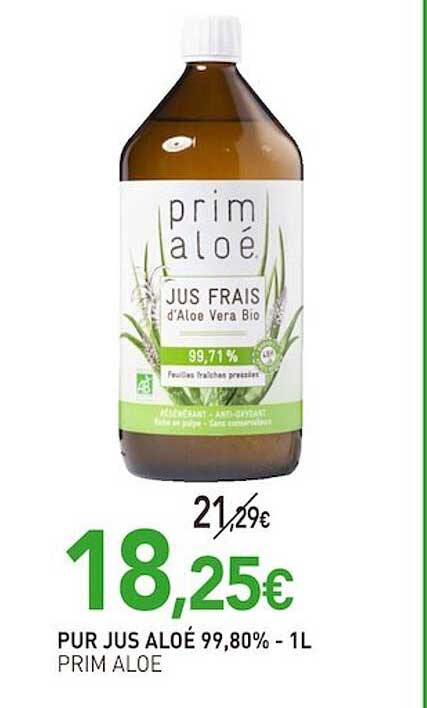 pur jus aloé 99,80% prim aloé - 1l
