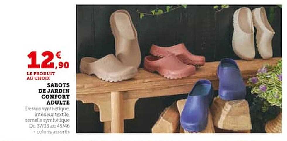 Sabots De Jardin Confort Adulte