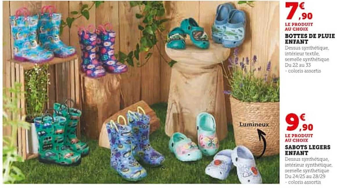 sabots légers enfant