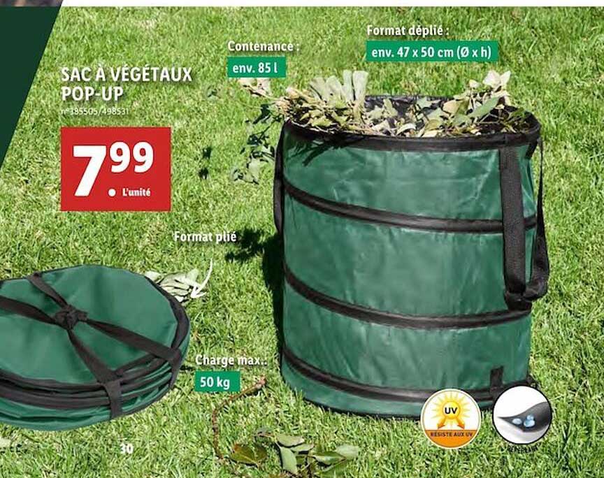 sac à végétaux pop-up