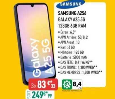 samsung a256 galaxy a25 5g 128gb 6gb ram