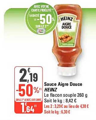 sauce aigre douce heinz