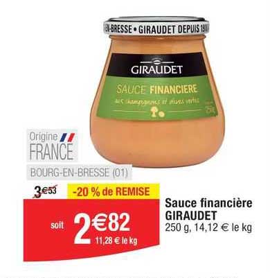 sauce financière giraudet