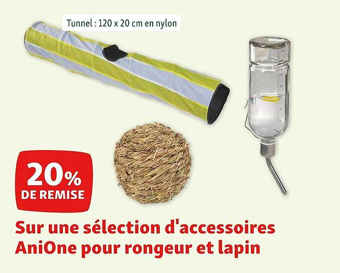 sélection d'accessoires aniOne pour rongeur et lapin