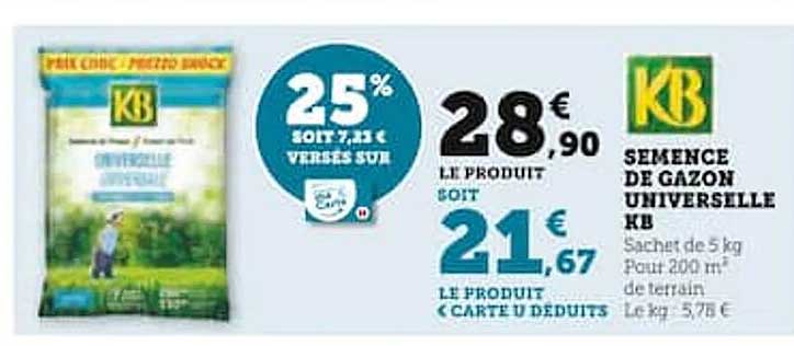 semence de gazon universelle kb