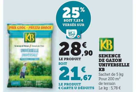 semence de gazon universelle kb