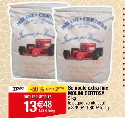 semoule extra fine molini cesrtosa