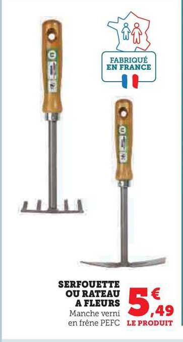 Serfouette Ou Râteau à Fleurs