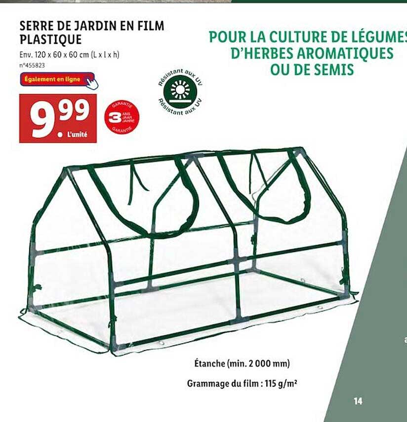 Serre De Jardin En Film Plastique