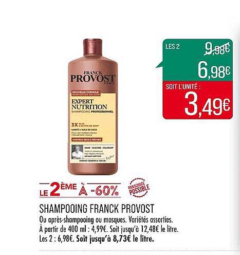 Shampooing Franck Provost