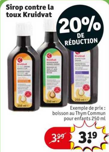 sirop contre la toux kruidvat
