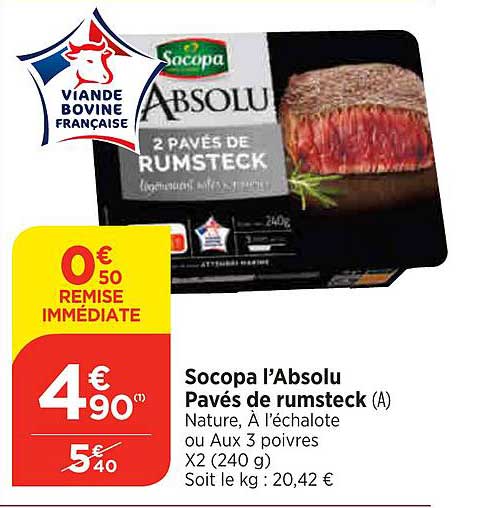 socopa l'absolu pavés de rumsteck