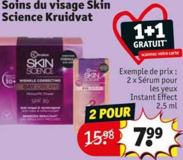 soins du visage skin science kruidvat