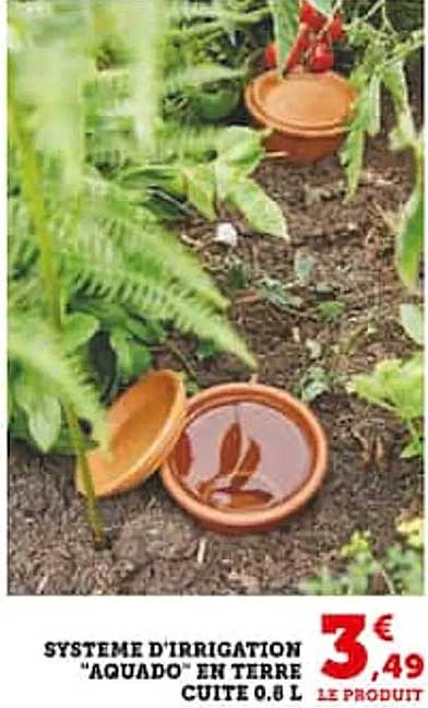 système d'irrigation "aquado" en terre cuite 0.8 l