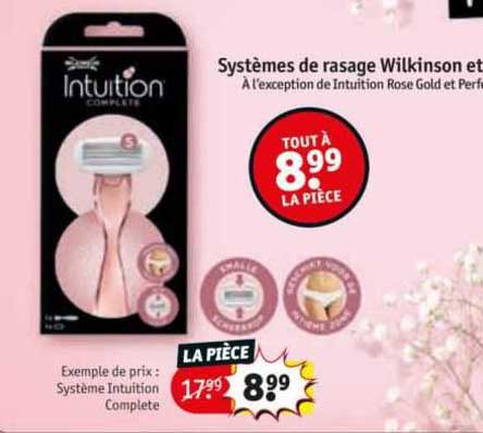 systèmes de rasage wilkinson et intuition
