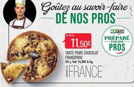 tarte poire chocolat frangipane