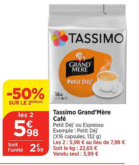 Tassimo Grand'mère Café