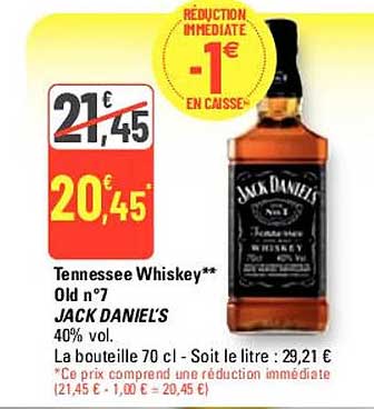 tennessee whiskey old n°7 jack daniel's