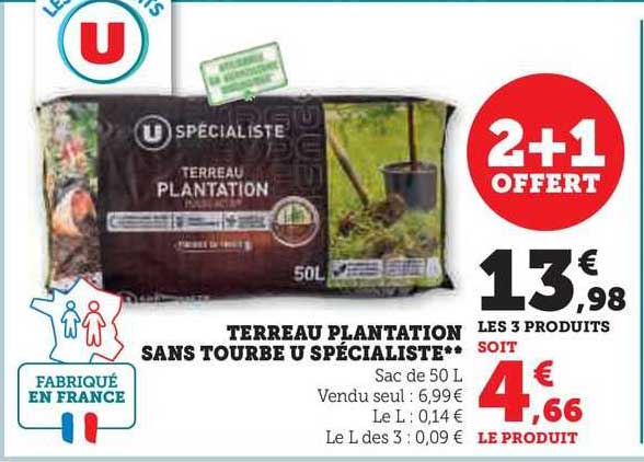 Terreau Plantation Sans Tourbe U Spécialiste