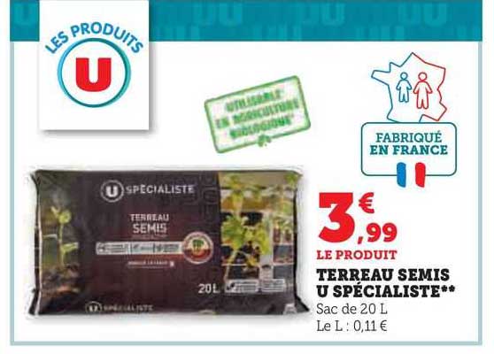terreau semis u spécialiste