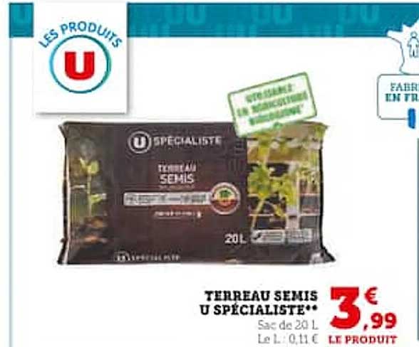 terreau semis u spécialiste