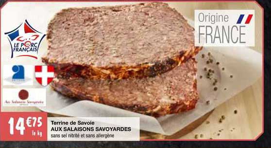 terrine de savoie aux salaisons savoyardes