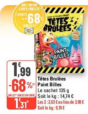 têtes brûlées paint billes