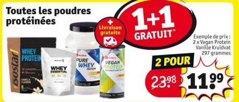 toutes les poudres protéinées