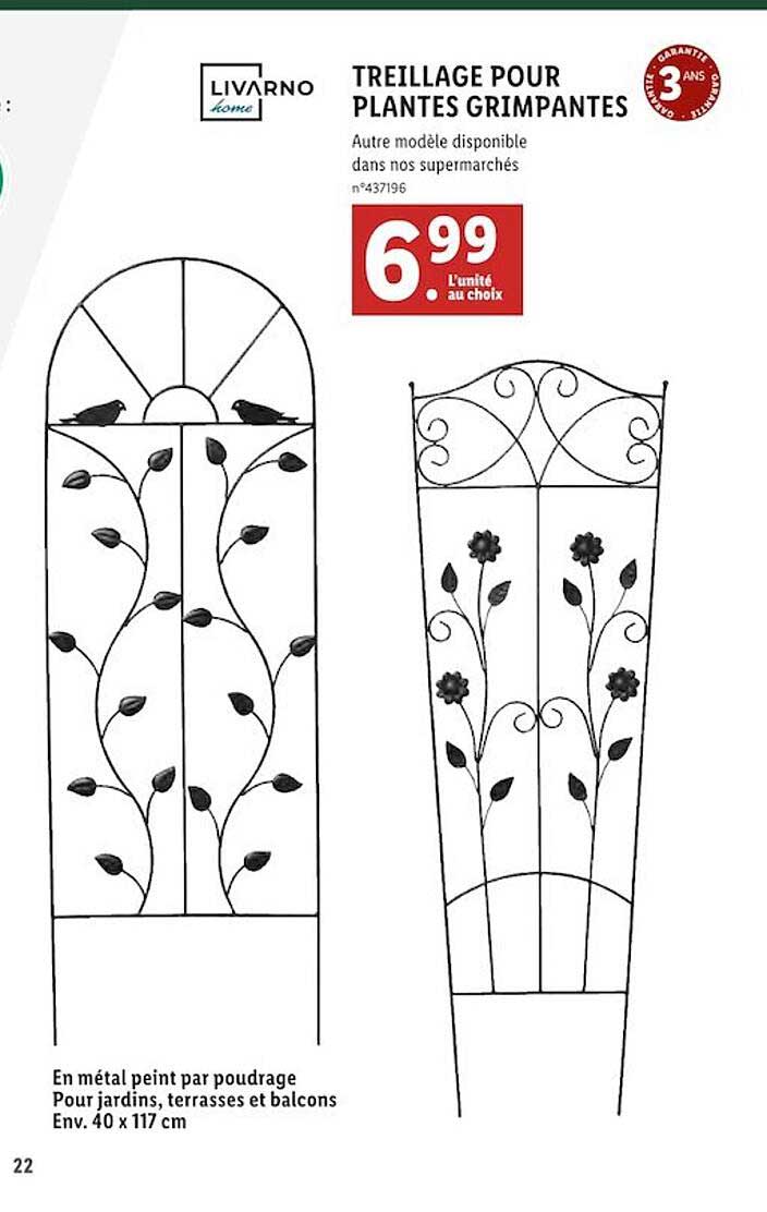 treillage pour plantes grimpantes livarno home
