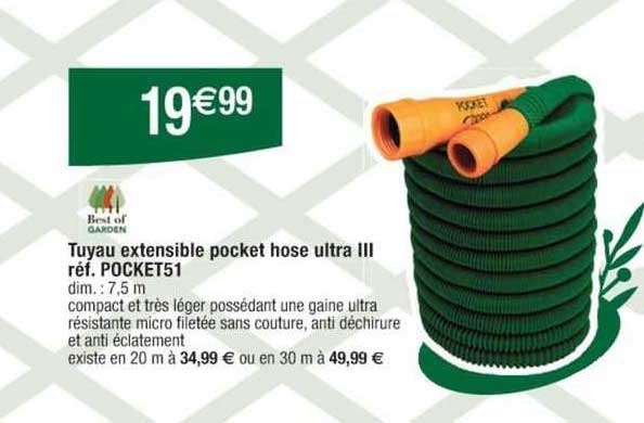tuyau extensible pocket hose ultra III