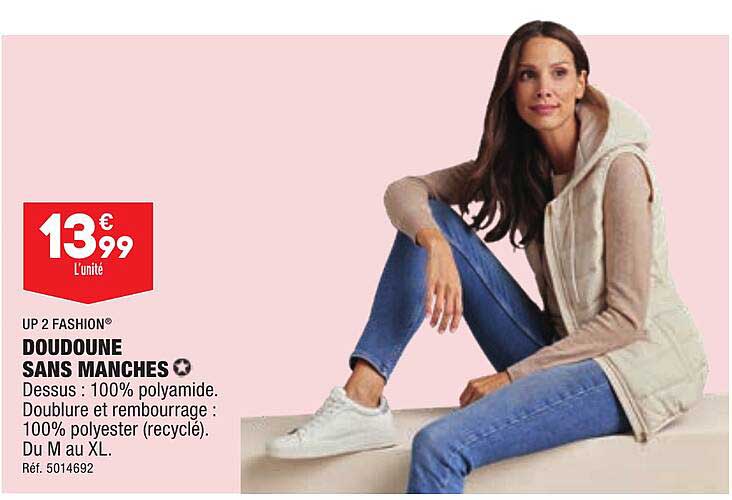 up 2 fashion doudoune sans manches