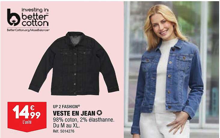 Up 2 Fashion Veste En Jean
