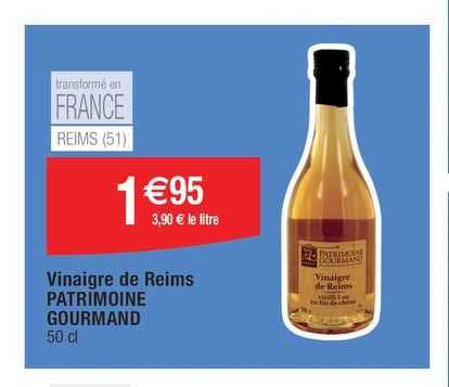 vinaigre de reims patrimoine gourmand