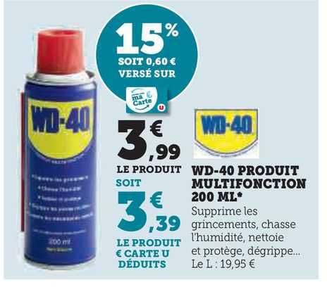 Wd-40 Produit Multifonction 200 Ml