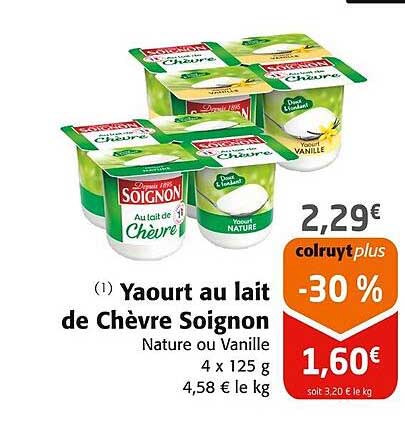 Yaourt Au Lait De Chèvre Soignon