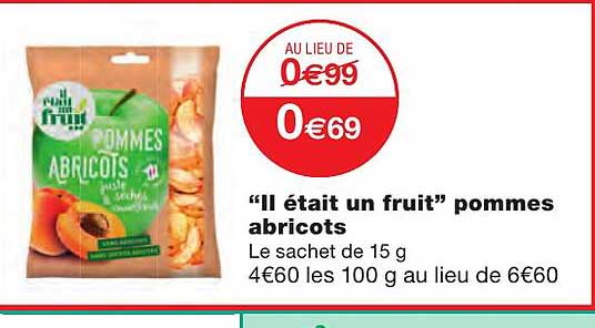 "il était un fruit" pommes abricots