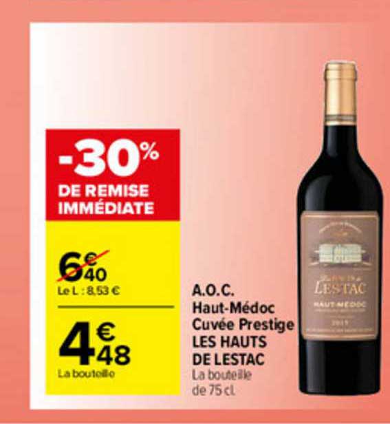 a.o.c. haut-médoc cuvée prestige les hauts de lestac