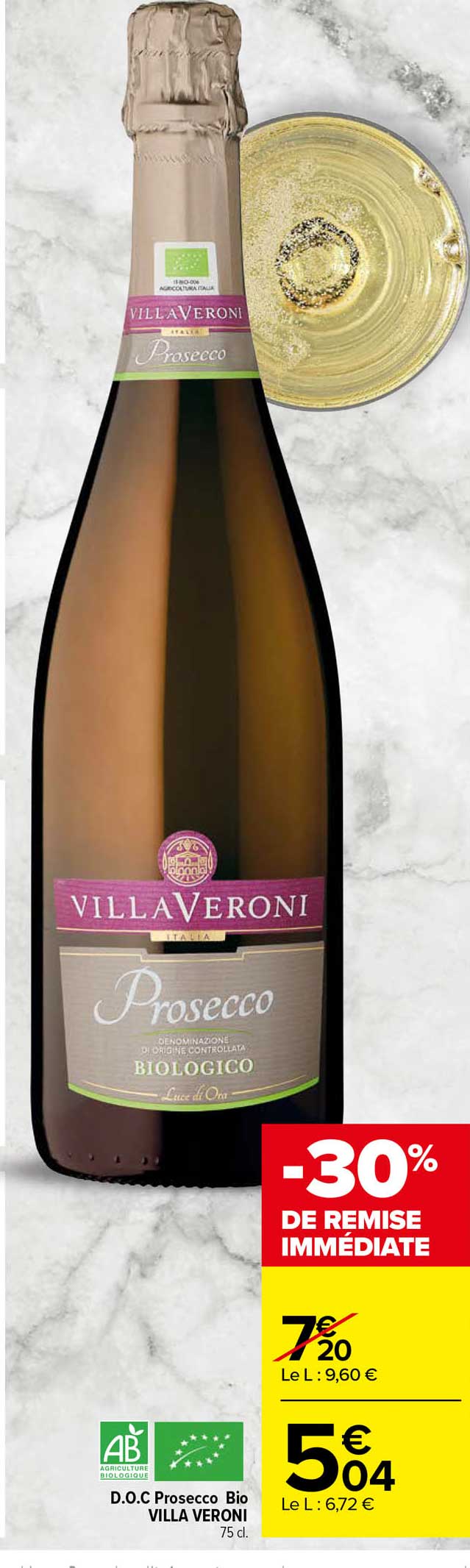 a.o.c. prosecco bio villa veroni
